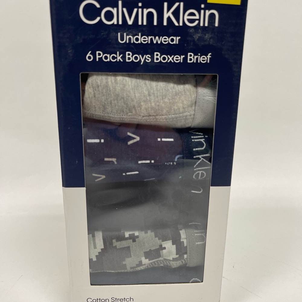 Calvin Klein Boys Boxer Briefs, 6-Pack, Assorted Colors Choose Your Size - Picture 2 of 7